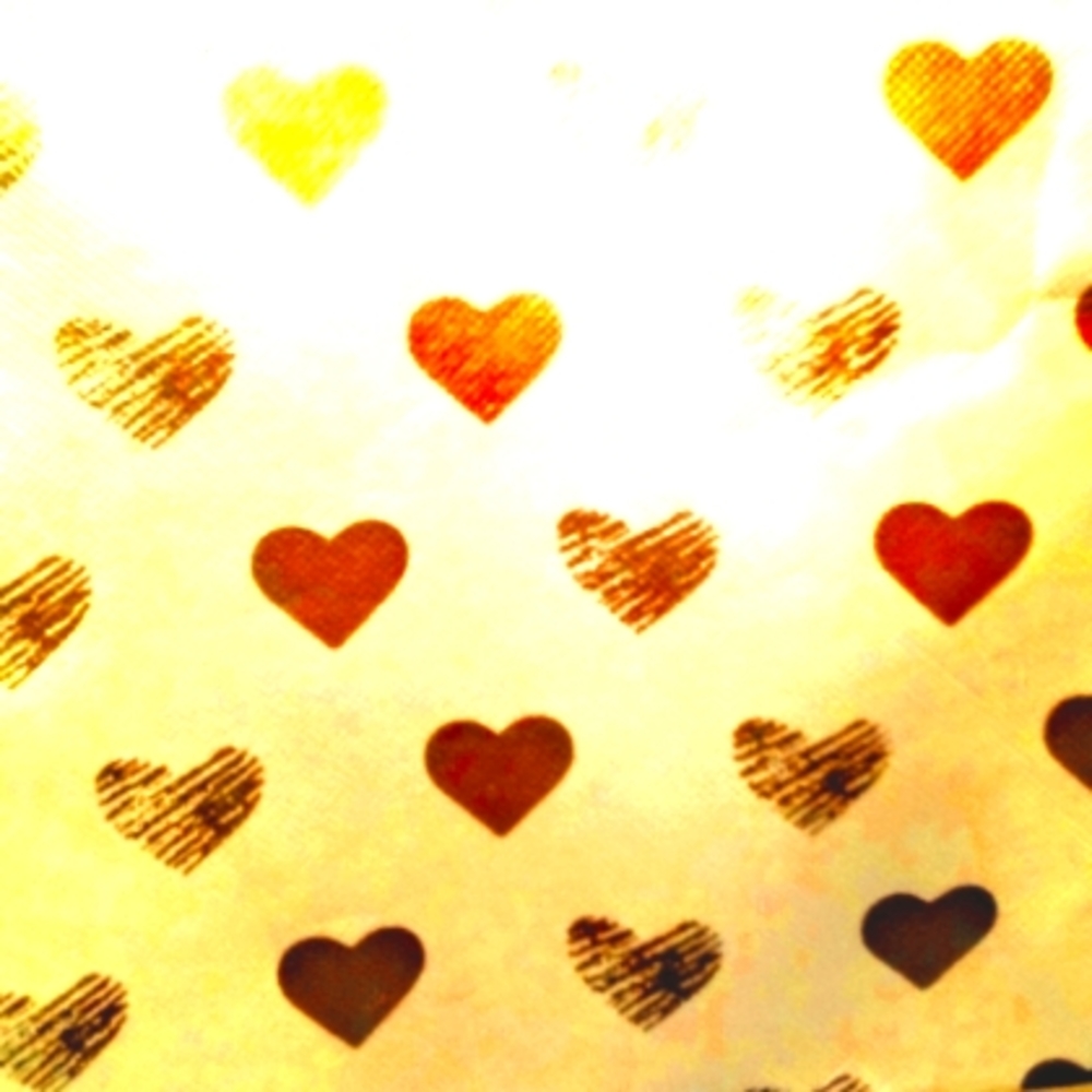 Gold Hearts gift tote bag